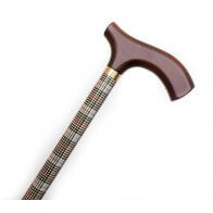 Stok med ternet mønster