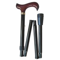 Sammenklappelig stok, derby-greb, højdejusterbar