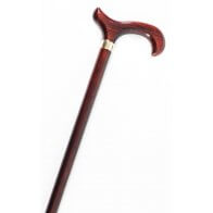 Smuk træstok med derby-greb (mahogni)